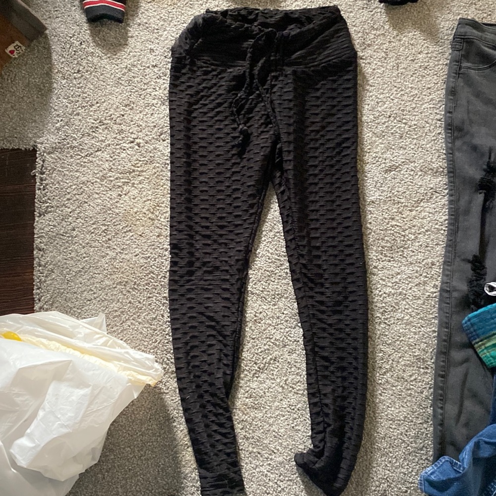 stretchy pants with draw string